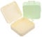 Didiseaon 2pcs Travel Powder Puff Storage Box Dust Square Makeup Sponge Case for Loose Powder Compact and Portable Design for Home and Travel Use