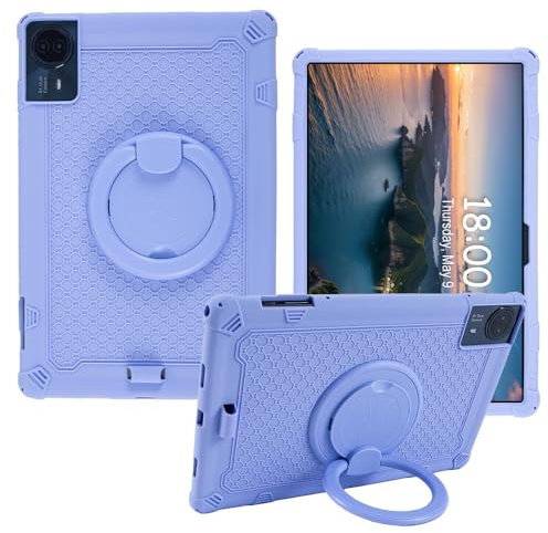 YKWXSC Custodia per Teclast T65 MAX Tablet 13 Pollici, Silicone Cover Protettiva Antiurto con Supporto Rotante 360/Cinghia a Mano/Spalla per Teclast T65 MAX Tablet 13 Pollici, Viola
