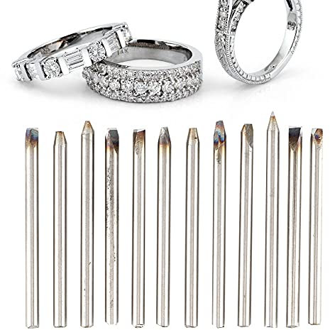 Kit de Equipo de Cincel Ano, 20 Cinceles Calidad para Procesamiento Joyas Bricolaje, Talla con Material Resistente, Diseño Especial para Patrones Intrincados (#3)