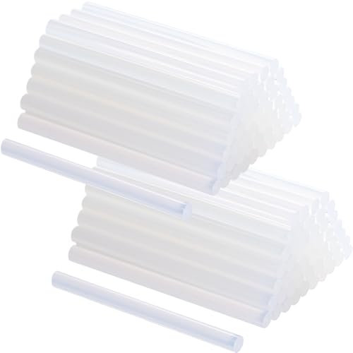 Mini Hot Glue Sticks 7mm x 100mm 100 Pack for Most Small Hot Melt Glue Gun Clear Hot Melt Adhesive Sticks for DIY Art Crafting Sealing Restoration Decorations