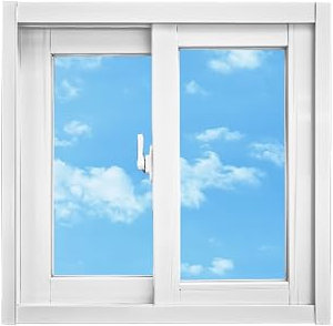 SRDCAIM Ventana corrediza de Repuesto empotrada para sótano, con ventilación con Cerradura, de Aluminio, con mosquitera y Vidrio Templado para gallineros, baños y Casas(Wit,18x18in/45x45cm)