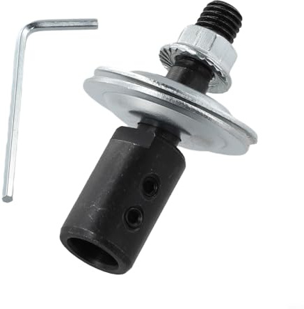 Stahlspindel Plus Set Linke Werkzeuge Rechts M10 Gewinde für Winkelschleifer Plus Bankschleifer Welle Umwandlung Schleifmaschine Spindel und Polierwelle Adapter für Kraftaufsatz (rechts 12 mm)