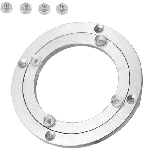 VAYEODEYU Table Aluminum Turntable, Lazy Susan Turntable Ball Bearing Swivel Multiple Sizes(12 inches (300mm))