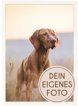 Wackadoo® Bilderrahmen mit eigenem Foto - Poster mit Wunschmotiv - Personalisierte Geschenke - Wunschmotiv - eigenes Bild mit Rahmen - eigenes Foto (Weiß, 30 x 40 cm)