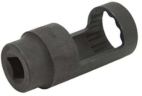 CHICIRIS Douille de Retrait D'injecteur 27 Mm, Outil en Acier au Chrome Vanadium 12 Points à Entraînement 1/2 Po, avec Revêtement en de Manganèse, pour et Autres Véhicules
