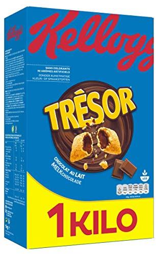 Kellogg'S - Tresor Milchschokolade 1 kg - Lot De 3 - Preis pro Los - Schnelle Lieferung
