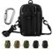Unigear Étui tactique pour téléphone portable compact, multifonction, pour équipements à porter sur soi (EDC), avec système Molle et mousqueton en aluminium ultra résistant, Schwarz+Schultergurt