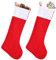 JOYIN 2 Stück 96,5 cm Jumbo Filz Weihnachtsstrumpf - Nikolausstrumpf -Nikolausstiefel für Weihnachtsdekoration Geschenkbeutel