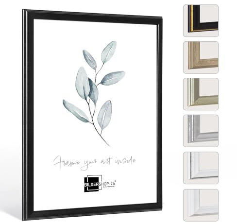 Bilderrahmen Barockrahmen Kalypso 30 X 45 cm Schwarz (matt) Farbe und Größe wählbar