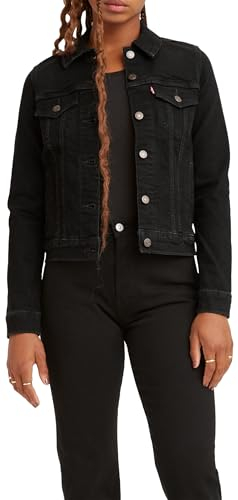 Levi's Women's Original Trucker Denim jacket, Black Lilly, S