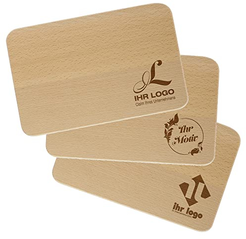 stempel-fabrik – personalisierbares Frühstücksbrettchen aus Holz – graviertes Holzbrett zum Frühstücken & Schneiden – perfekte Geschenkidee für jeden Anlass (23 x 15 x 1 cm)
