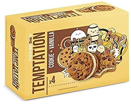DIA TEMPTATION helado sandwich cookie con vainilla caja 4 uds 60 gr