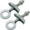 cyclingcolors Fahrrad Kettenspanner, M6x60mm, Packung mit 2 Silber M6