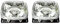 MelTruck® 2x Scheinwerfer H4 Hauptscheinwerfer 12V 24V Positionslicht New Holland Traktor