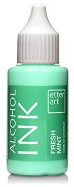 Etter Art hochwertige Alcohol Farbe für Kunstharze I Färben Sie Ihr Epoxidharz mit unseren Inks I Hohe Pigmentierung & keinen Braunstich mit unseren Farben I Fresh Mint Opak