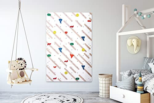 Violove KLETTERWAND VIO Planke, Kletterwand für Kinder, Indoor-Klettern, Kinderzimmer, 4X Platte (WEIß)