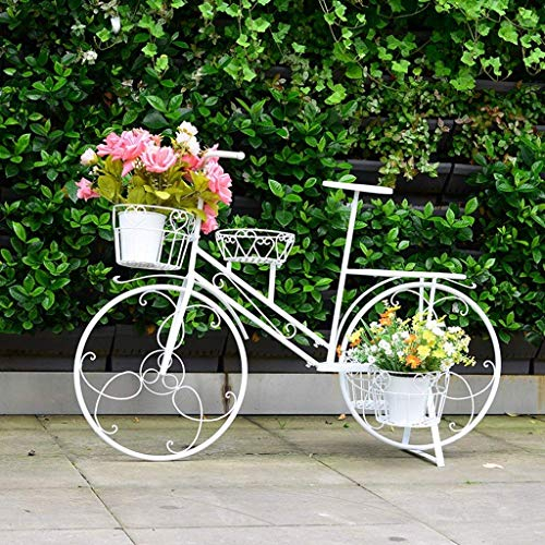 Kreativer Fenster-Blumenständer, europäischer Eisen-Blumen-Pflanzenständer, Fahrrad-Blumenständer, Gartenarbeit, hängende Planer-Körbe