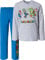 Super Mario Jungen oder Mädchen Schlafanzug Pyjama Langarm (Grau, 110)