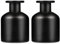 FOMIYES 2Pcs 150ml Matte Black Glass Diffuser Bottles for Reed Sticks, Empty Aromatherapy Jars for Essential Oils, Home Decor and Diy Crafts