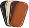 Laughhe 4 Stück Taschenboden zum Häkeln Leder, 4 Farbe Oval Tasche Taschenboden Kunstleder Boden Tasche Häkeln Mit Löchern für Handtasche Strickbeutel, DIY-Zubehör 22×10CM
