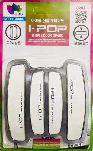 DETACHI Universal Anti Scratch I Pop Car Door Edge Guard Bumper Scratch Protector Compatible with All Cars (White)