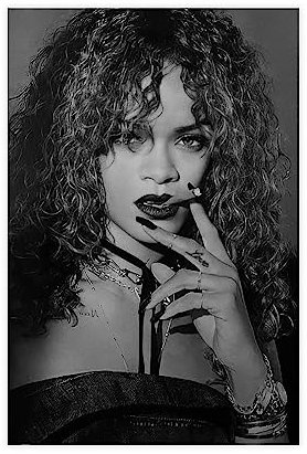 Rihanna Poster 22 Leinwand Poster Wandkunst Dekor Druck Bild Gemälde für Wohnzimmer Schlafzimmer Dekoration ungerahmt 30 x 45 cm