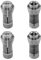 LEONTOOL 4 Pcs Die Grinder Collet Grinding Machine Clamping Collet Adapter 1/4 and 1/8 Arbors Shank, 2 Pack 3mm and 2 Pack 6mm Grinding Machine Clamp Engraving Chuck Die Grinder Tool