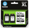 301 XL Druckerpatronen Schwarz- 2X 750+ Seiten, Kompatibel für HP 301 Druckerpatronen Multipack Original, 301 XL Schwarz für DeskJet 2540 2544 2549 1510, Envy 4500 4504 5530, OfficeJet 2620 2622 4630
