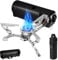 Odoland Foldable Camping Stove, 1400W Portable Butane Stove with Storage Bag, Great for Camping, Road Trip and Emergency Black
