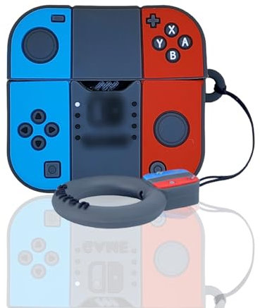 SKPY - Custodia per console di gioco portatile 3D, design di protezione durevole, compatibile con JBL Tune Flex, in morbido silicone, resistente agli urti, con fibbia ad anello, per ragazzi, ragazze,