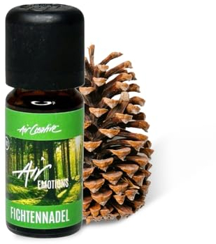 Air Creative BIO Fichtennadelöl 10ml, Ätherisches Öl (100% Naturrein) - Belebende Waldfrische, Kiefernnadelnöl als Duftöl für Diffusor, Aromatherapie mit Tannenaroma - Glasflasche