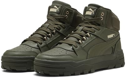 Puma Unisex Rebound Abrupt Sneaker, Canvas Dark Olive Puma Weiß, 46 EU