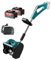 Pala da Neve a Batteria, Spazzaneve a Batteria Senza Spazzole 24V 3.0Ah, Asta Telescopica, Direzione Regolabile a 45°, Sgombero di 30 CM, Distanza di Lancio 6 M, Spazzaneve a Batteria per Spazzatrice