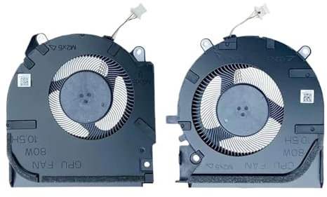 TRyYCB Ersatz-Lüfter Kompatibel mit Victus 7 8 16-D 16-E, kompatibel mit TPN-Q263 Q264 M75721 M75723 M7572 Laptop CPU GPU Kühllösung(Pairs 80W Genuine)
