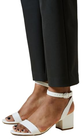 Dorothy Perkins Tommi Barely There Mid Block Heel Sandals, 4, White