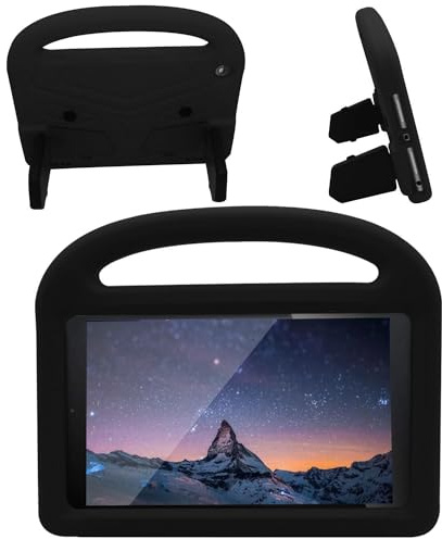 YOUDUOYOUB Custodia per Tablet Custodia for Tablet for Bambini Compatibile con Custodia Kindle Fire HD 8 Plus (2020) - Custodia Protettiva Resistente e Leggera in Eva Antiurto con Supporto(Siyah)