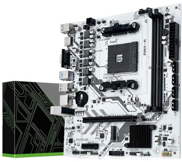 Placa Base B450 AM4, Doble DDR4, M.2 NVME (Compatible con procesadores Ryzen 5500/5600/5600G)