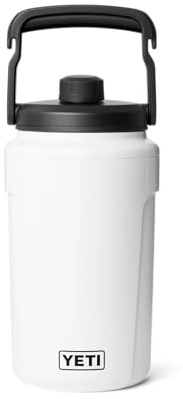 YETI SILO Half Gallon Jug With MagDock Chug Cap, White, (1.89 L)
