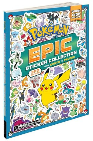 Pokémon Epic Sticker Collection 3rd Edition: From Kanto to Paldea: Over 1,400 Stickers! (Volume 3) (Pokemon Epic Sticker Collection)