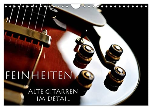 Feinheiten - Alte Gitarren im Detail (Wandkalender 2026 DIN A4 quer), CALVENDO Monatskalender: Markante Details alter Gitarren. (CALVENDO Kunst)