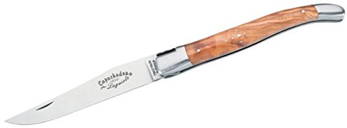 Pataud Unisex Capuchadou 1er Laguiole Taschenmesser (Olivenholz), Blau, M