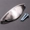 10x Shell Cup 100mm/4 Satin Chrome Handles - Furniture Unit/Cabinet Door/Drawer Pull