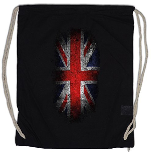 Urban Backwoods Vintage UK Union Jack Flag Turnbeutel Sporttasche