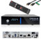 GigaBlue UHD Trio Pro 4K Box Ricevitore SAT DVB-S2x DVB-C2 DVB-T2 Tuner con disco rigido da 400 GB con cavo HDMI Babotech [2160p, PVR, HDMI, slot SD Card] – nero
