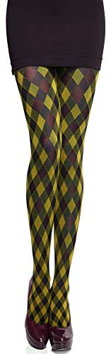 Merry Style Collant Opachi Donna MS 317 60 DEN (Canarinio, S)