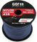 GO!elements 100m Paracord Seil aus reißfestem Nylon - 3mm Paracord 425 Typ II max. 192kg - Schnüre als Outdoor Seil, Allzweckseil, Survival Seil, Armband, Hundeleine, Nylonschnur, Farbe: Grau-Blau