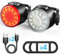 Luz Bicicleta, Luces Delanteras y Traseras de Bicicleta Recargadas USB, Luces Bici LED Impermeables IPX5, 6 Modos de Brillo, Adecuado para Ciclismo de Carretera/Montaña y Conducción Nocturna.