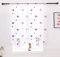 Lactraum Raffrollo Raffgardine Kinderzimmer Mädchen Rosa Bestickt Herz romatisch Voile 50 x 180 cm (B x H)