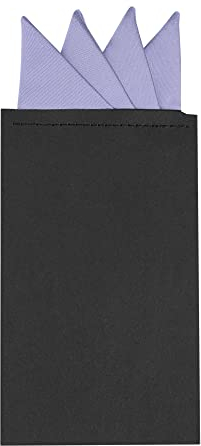Allegra K Herren Vorgefaltete Dreiecksform Satin Einstecktuch Taschentuch Helles Lila One Size