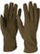 styleBREAKER Damen Touchscreen Handschuhe Einfarbig, seitlich gerafft, warme Fingerhandschuhe, Winter 09010037, Farbe:Oliv